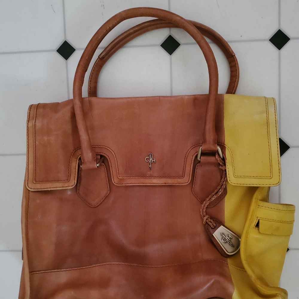 🤎💛New Cole Haan Medium Leather Tote Bag💛🤎 - Picture 10 of 14